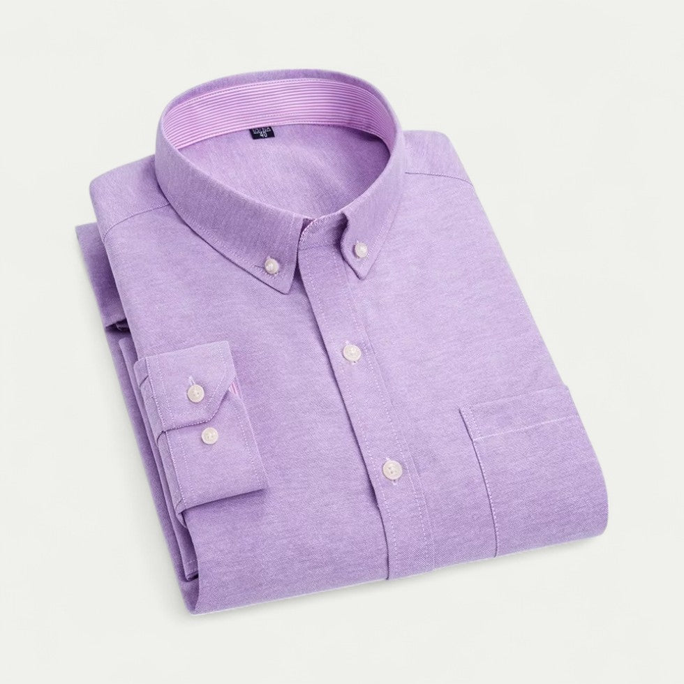 Oxford Button Down Shirt in Soft Cotton Blend