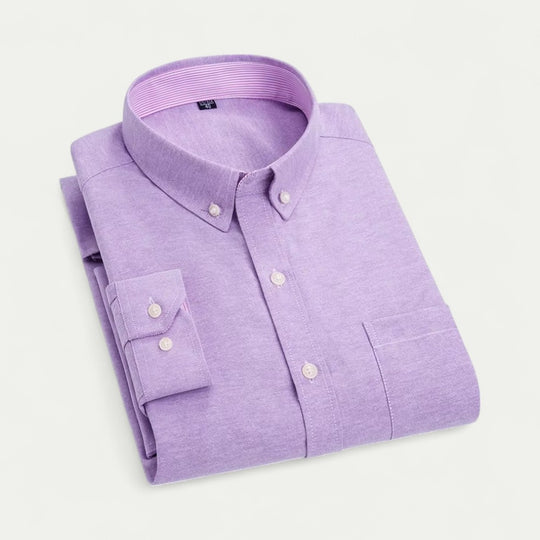 Oxford Button Down Shirt in Soft Cotton Blend