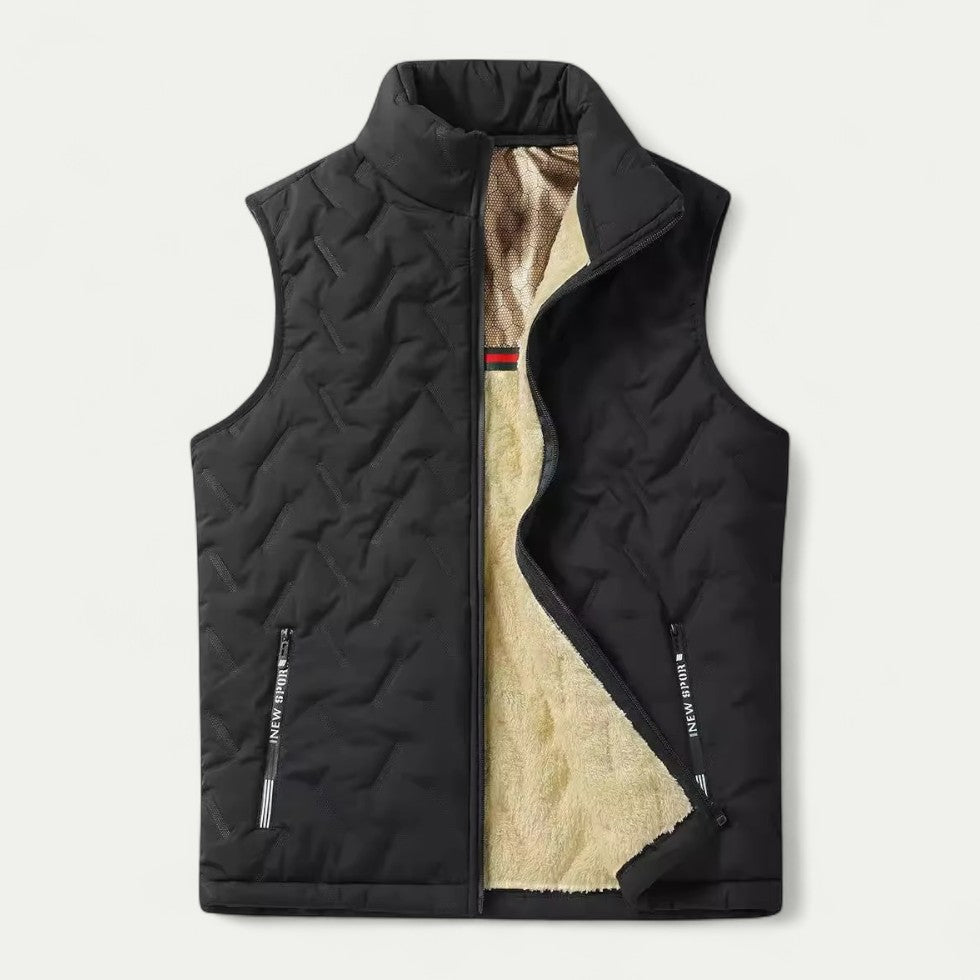 Men Fleece Lined Winter Vest Jacket