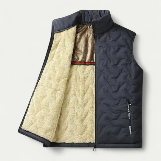 Men Fleece Lined Winter Vest Jacket