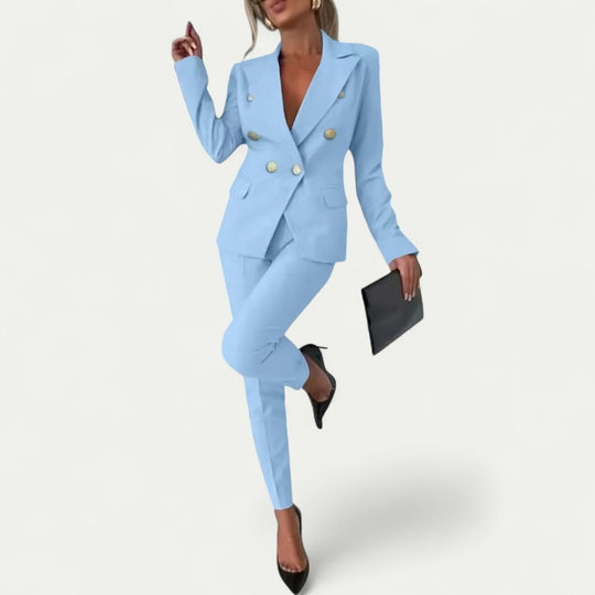 Women’s Double Breasted Tailored Suit Set