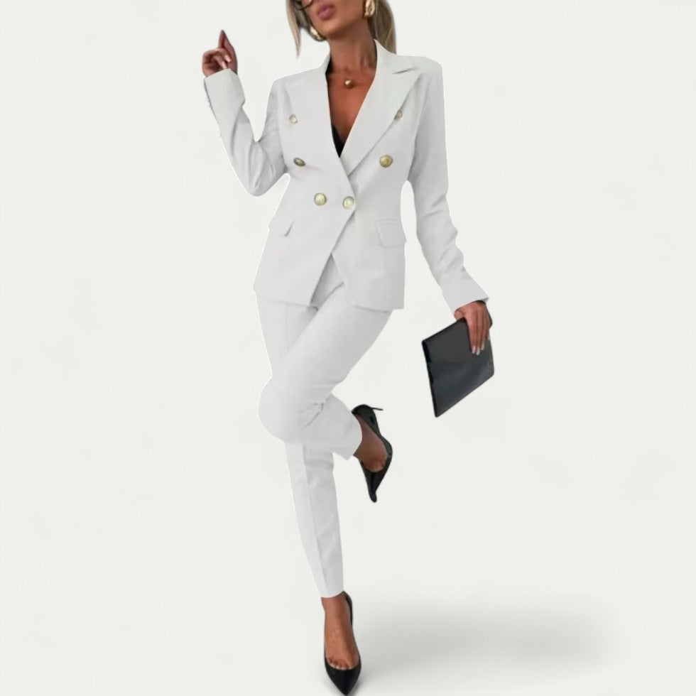 Women’s Double Breasted Tailored Suit Set
