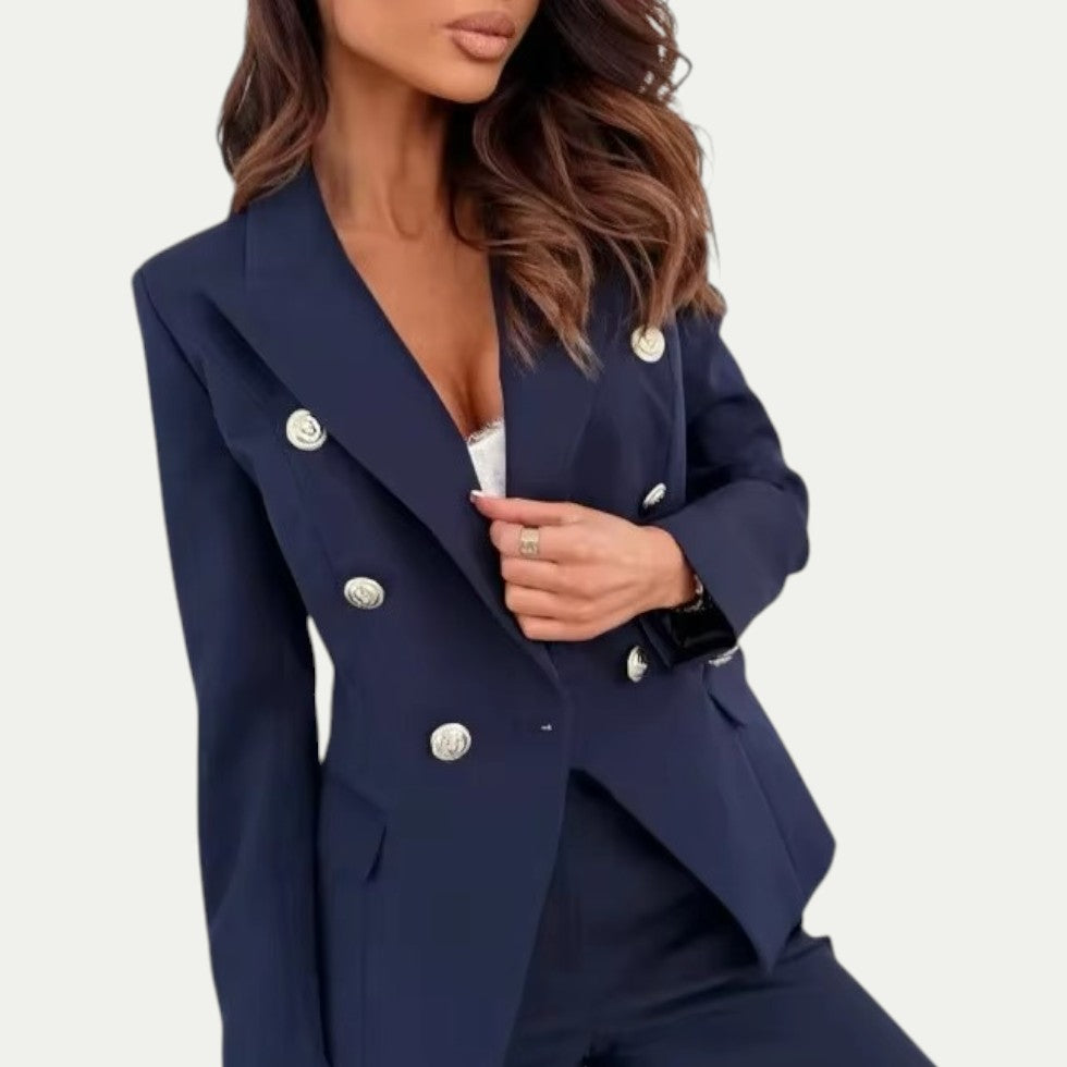 Double Breasted Tailored Blazer for Women
