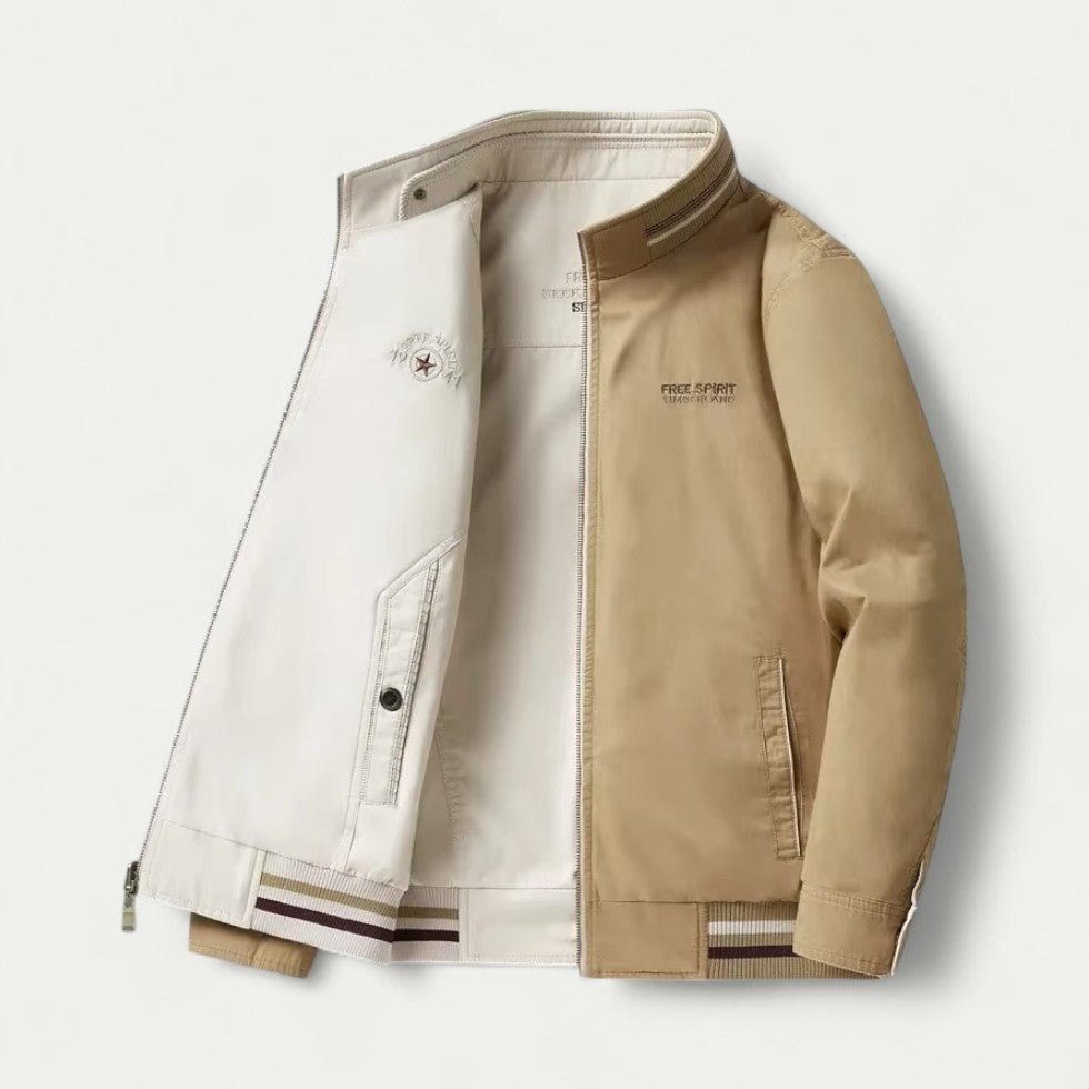 Reversible Cotton Bomber Jacket for Everyday Layering