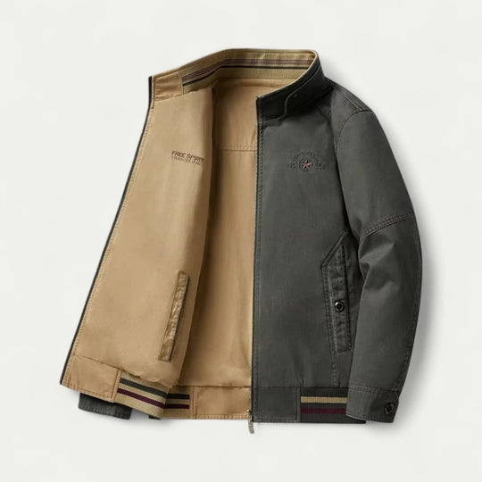 Reversible Cotton Bomber Jacket for Everyday Layering