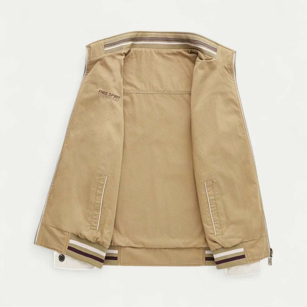 Reversible Cotton Bomber Jacket for Everyday Layering