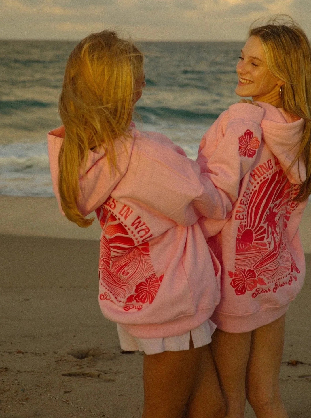 Oversized Cotton Blend Hoodie with Graphic Back Print