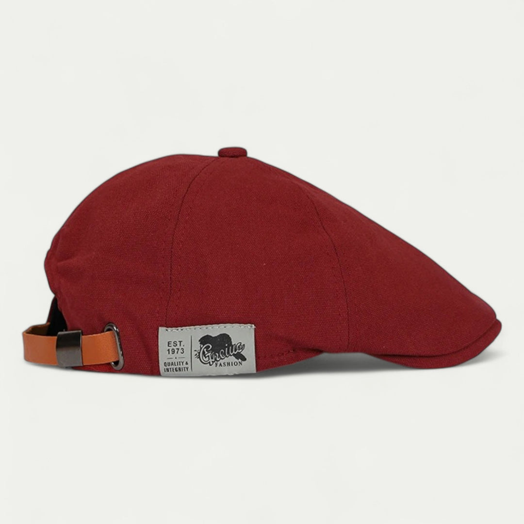 Men Cotton Vintage Newsboy Cap Winter British Style Flat Hat