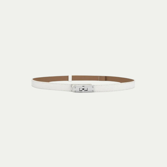 Women Old Money Vintage Slim Leather Waist Belt