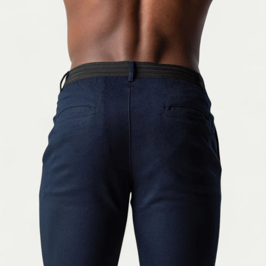 Men Stretchy Casual Pants Cotton Breathable Trousers
