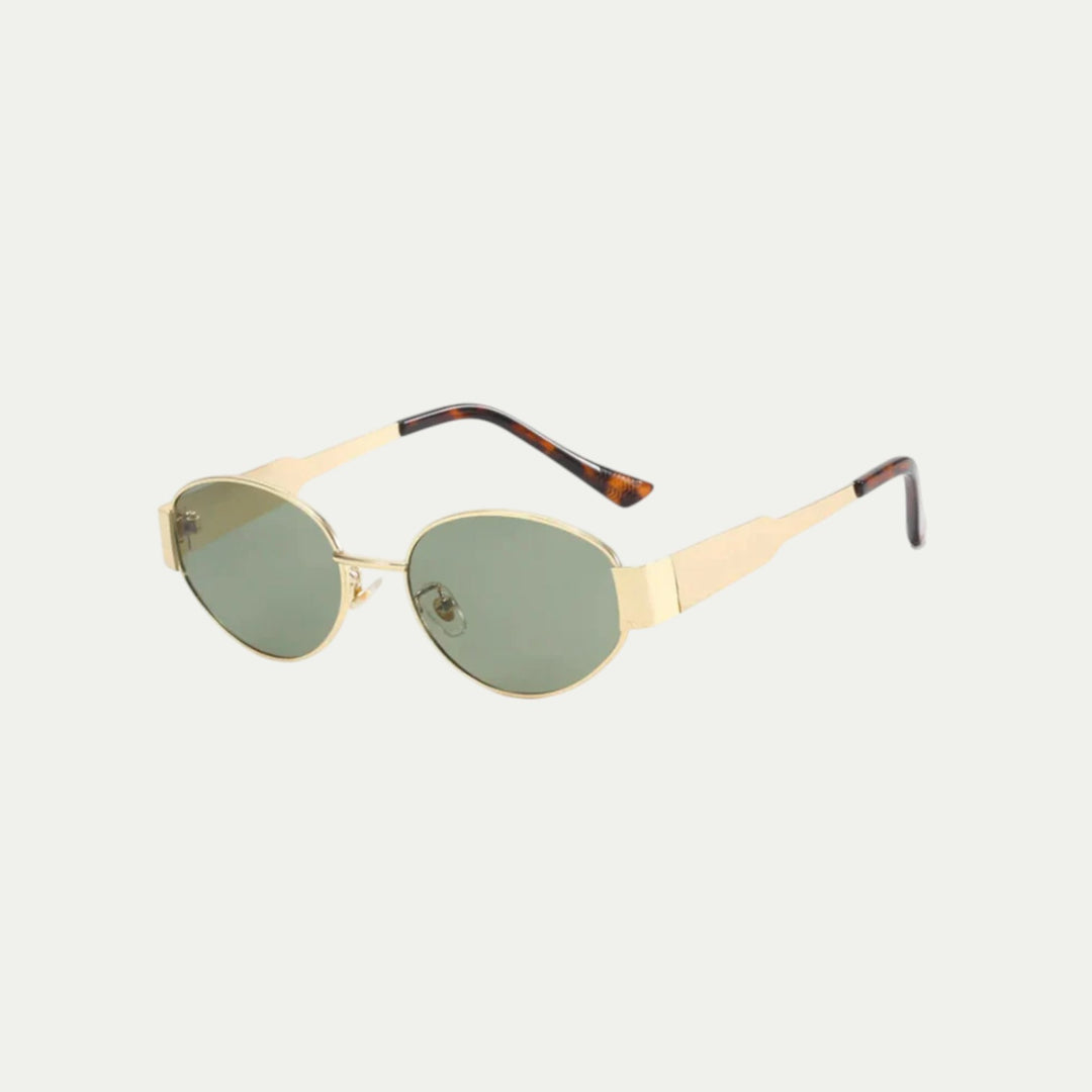 Women Emerald Green Square Frame Fashion Sunglasses