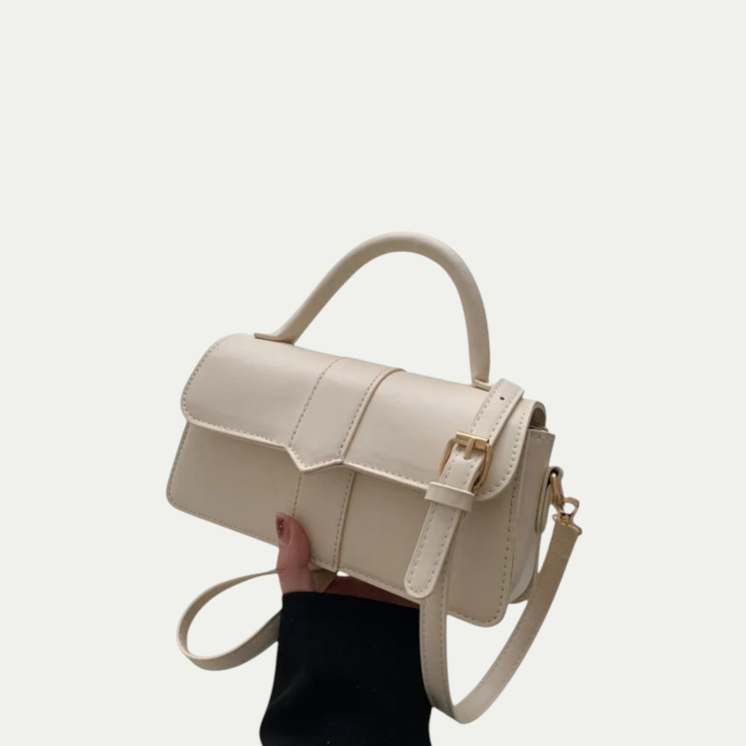Women Leather Shoulder Bag Small Structured Purse