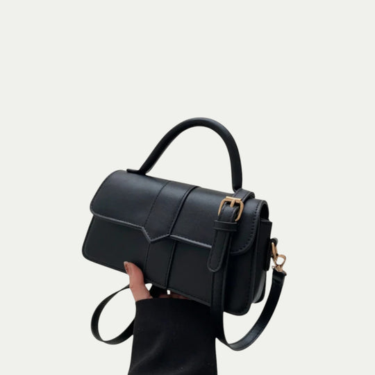 Women Leather Shoulder Bag Small Structured Purse