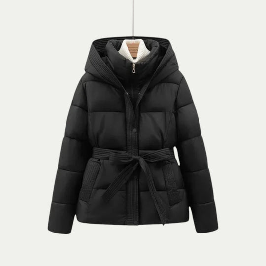 Women Winter Parka Coat Puffer Jacket with Belt