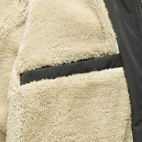 Men Classic Winter Jacket Windproof Insulated Fleece Coat