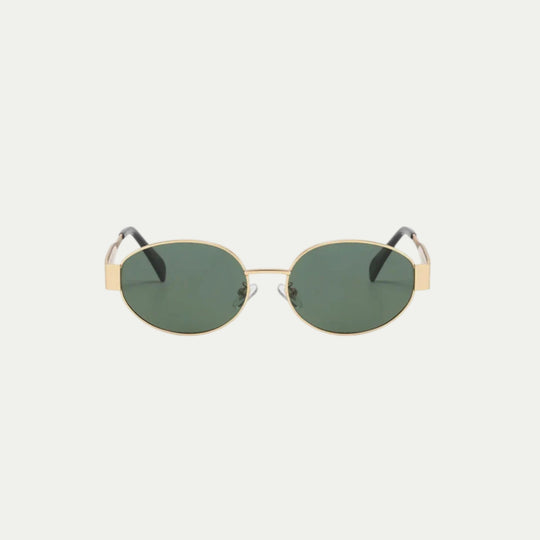 Women Emerald Green Square Frame Fashion Sunglasses
