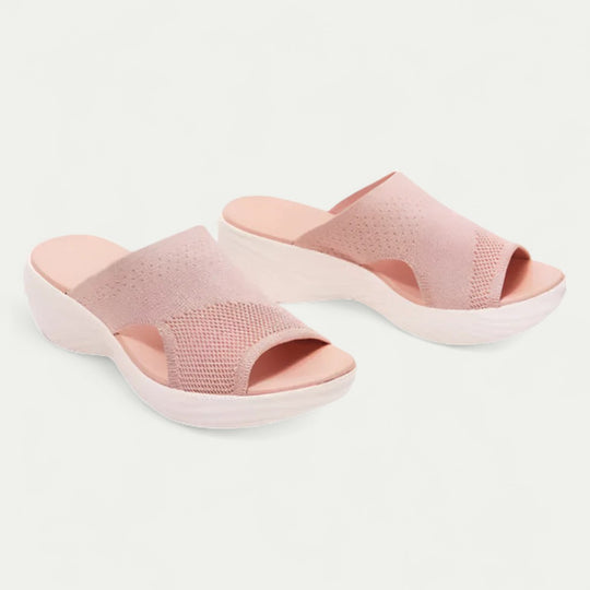 Breathable Wedge Slip On Sandals for Orthopedic Comfort