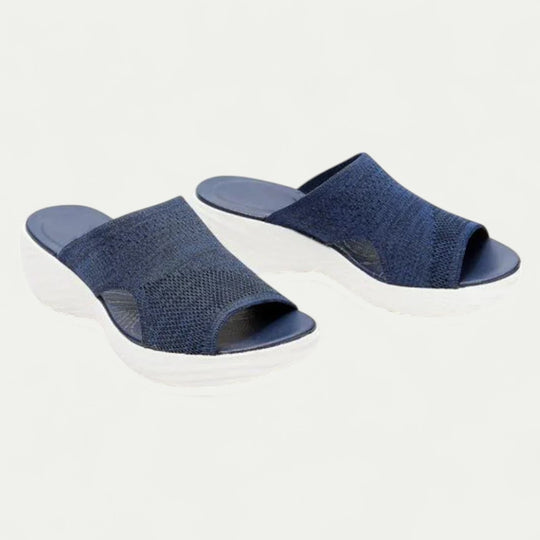Breathable Wedge Slip On Sandals for Orthopedic Comfort