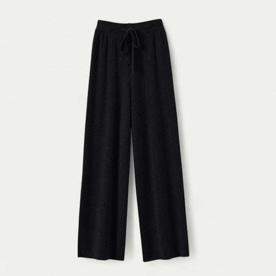 Unisex Cashmere Wool Pencil Trousers Knitted High Waist