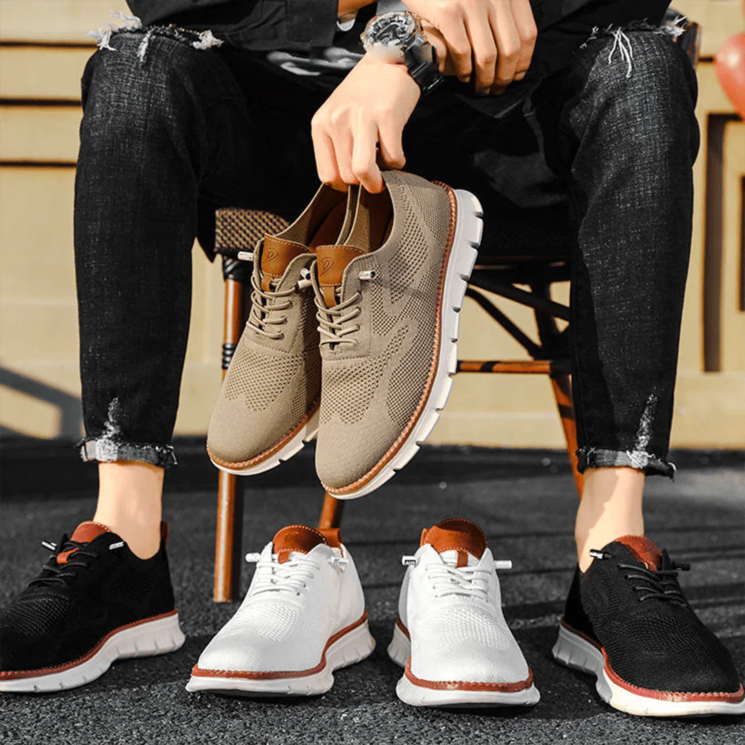 Orthopedic Lace Up Trainers for All Day Walking Comfort