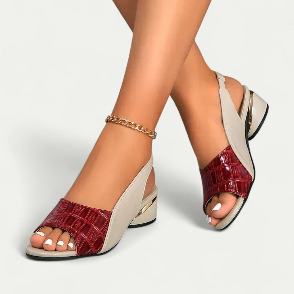 Orthopedic Slingback Block Heel Sandals for Women