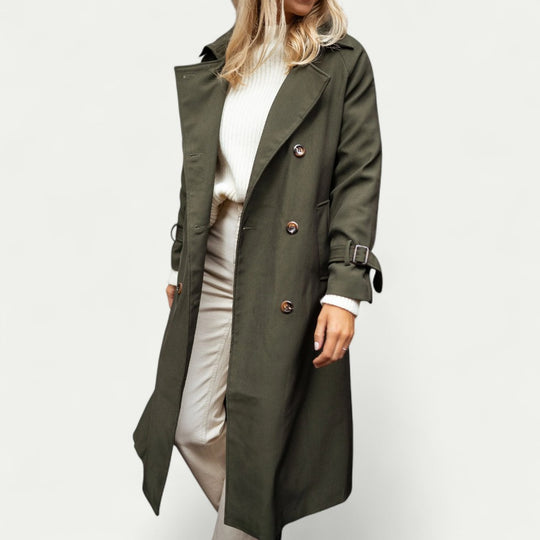 Women’s Longline Double Breasted Trench Coat