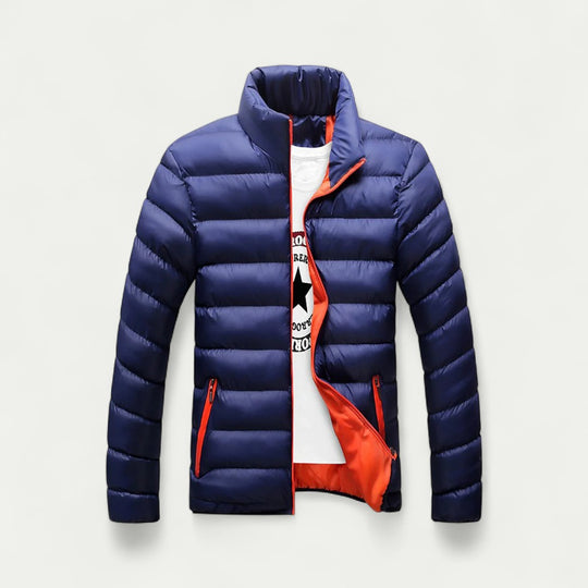 Lightweight Stand Collar Puffer Jacket for Men