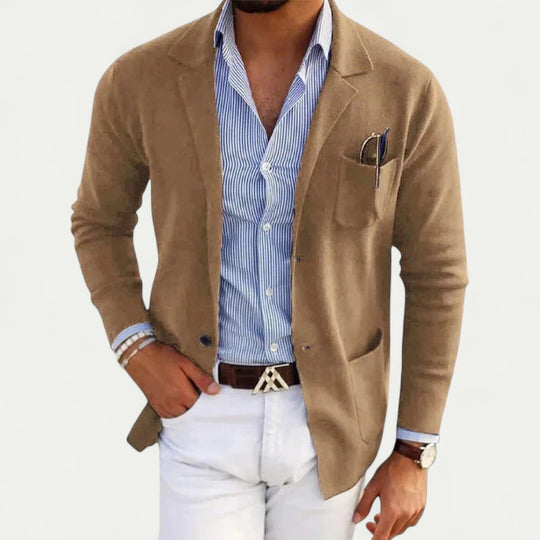 Men's Old Money Blazer With Lapel Collar