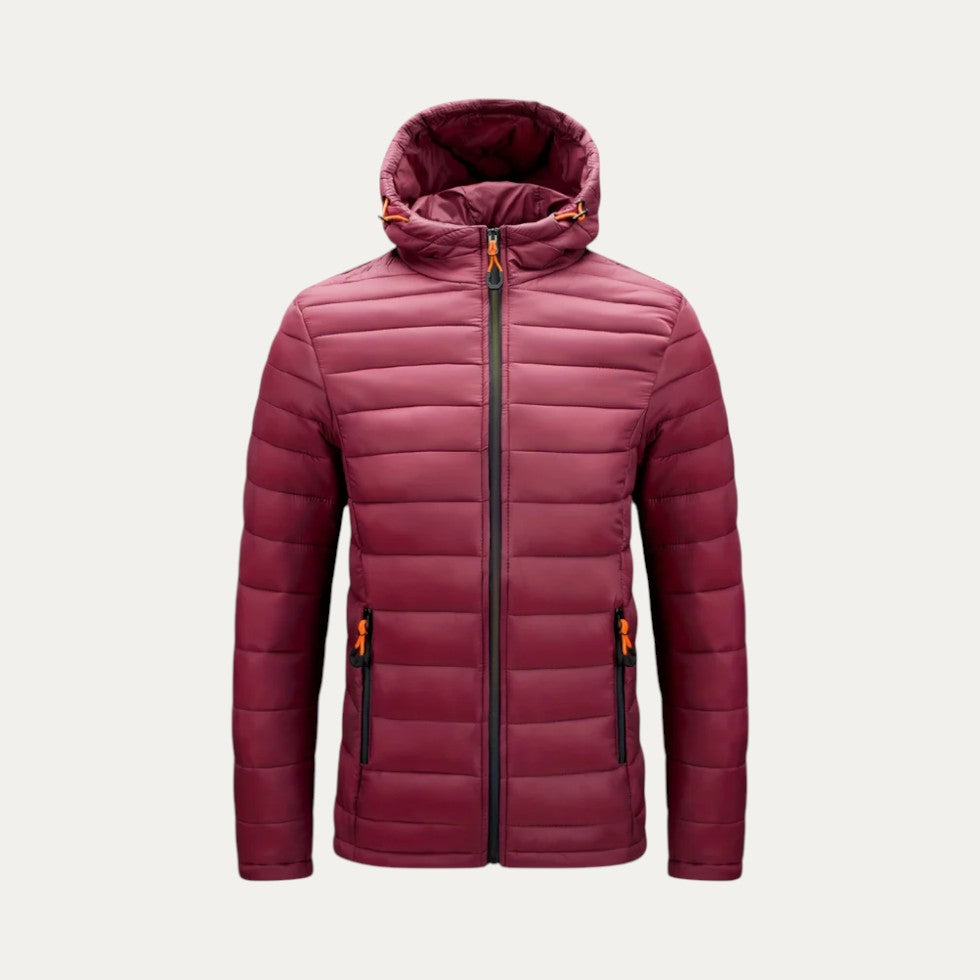 Lightweight Hooded Puffer Jacket for Men