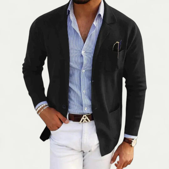 Men's Old Money Blazer With Lapel Collar