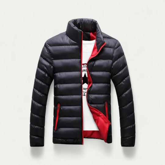 Lightweight Stand Collar Puffer Jacket for Men