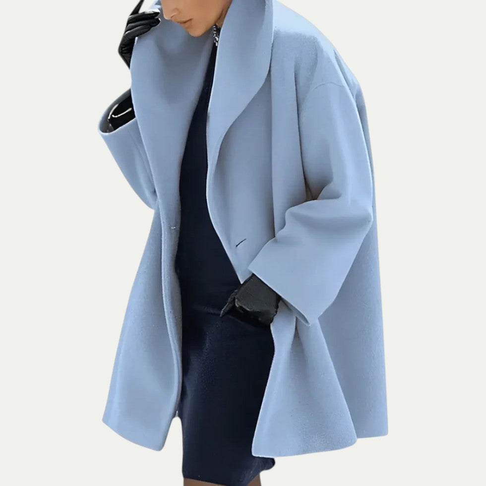 Women Wool Blend Oversized Winter Wrap Coat