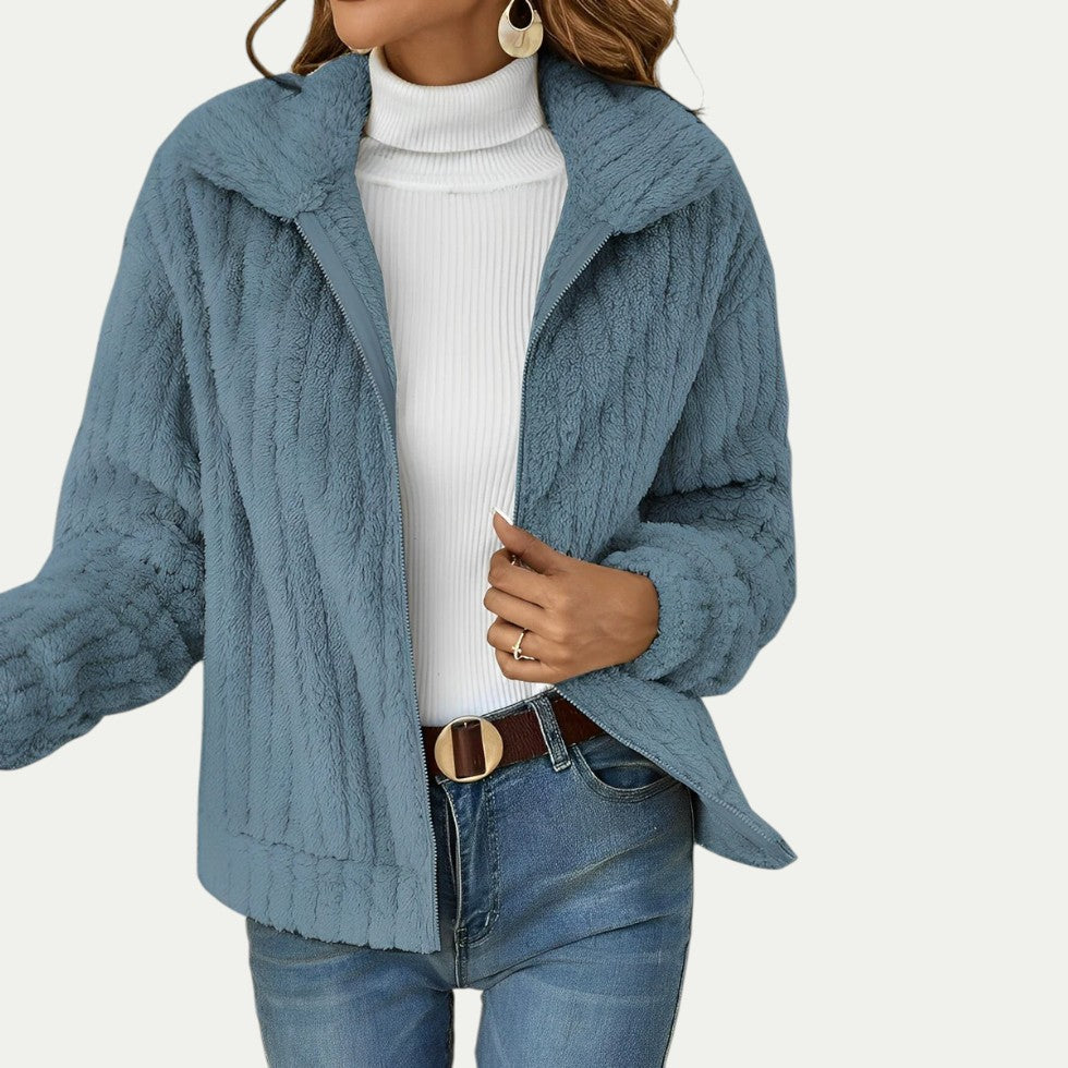 Women’s Teddy Fleece Jacket Winter Warm Outerwear