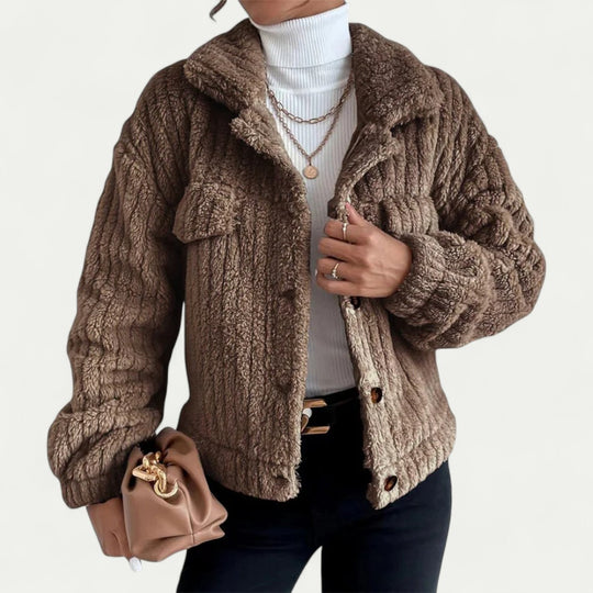 Women’s Teddy Fleece Winter Jacket Long Sleeve