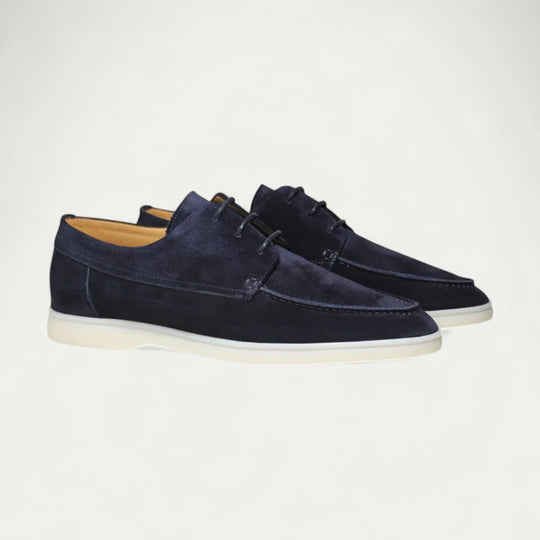 Men's Suede Loafers With Laces