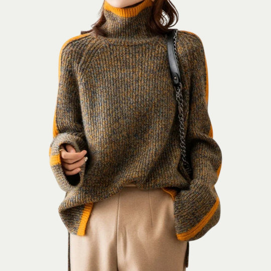 Chunky Knit High Neck Jumper for Women