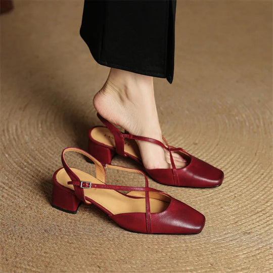 Orthopedic Block Heel Sandals for Women