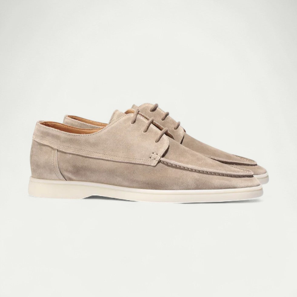 Men's Suede Loafers With Laces