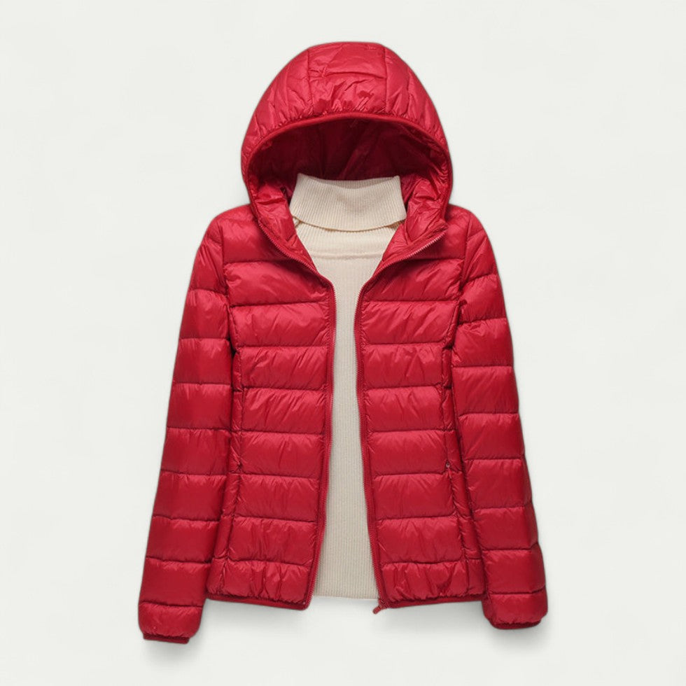 Women’s Lightweight Puffer Jacket with Hood