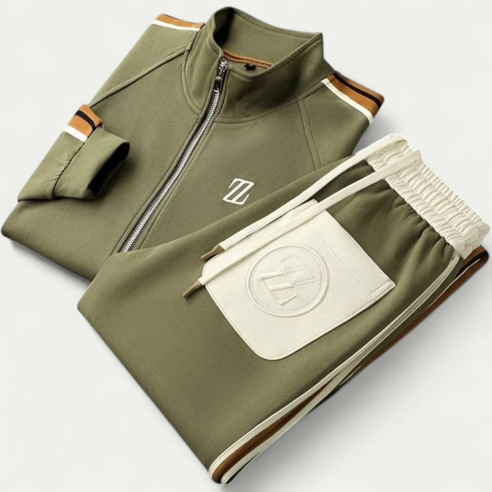 Men’s Two Piece Zip Up Tracksuit Set