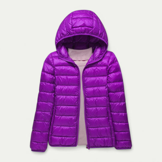 Women’s Lightweight Puffer Jacket with Hood