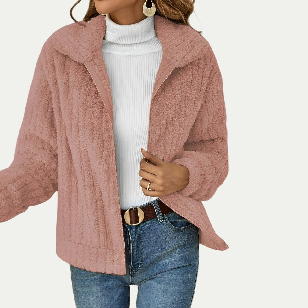 Women’s Teddy Fleece Jacket Winter Warm Outerwear
