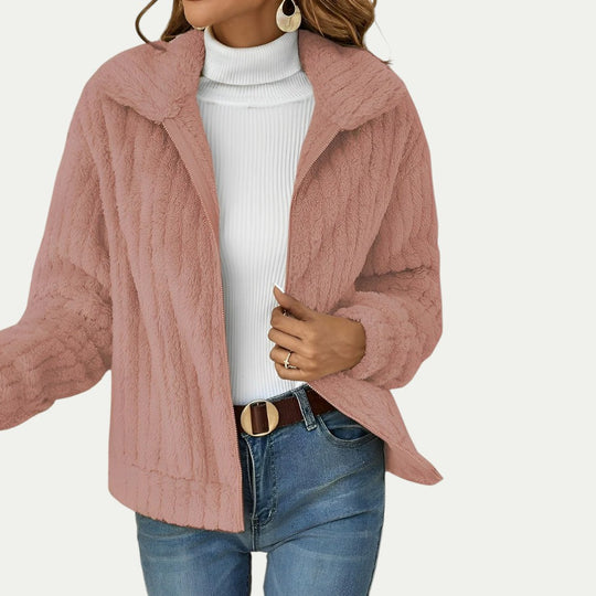 Women’s Teddy Fleece Jacket Winter Warm Outerwear