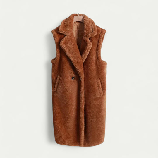 Women’s Sleeveless Teddy Coat Warm Winter Vest