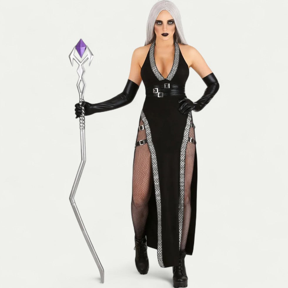 Gothic Witch Maxi Halloween Costume Dress