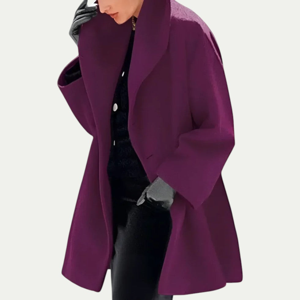 Women Wool Blend Oversized Winter Wrap Coat