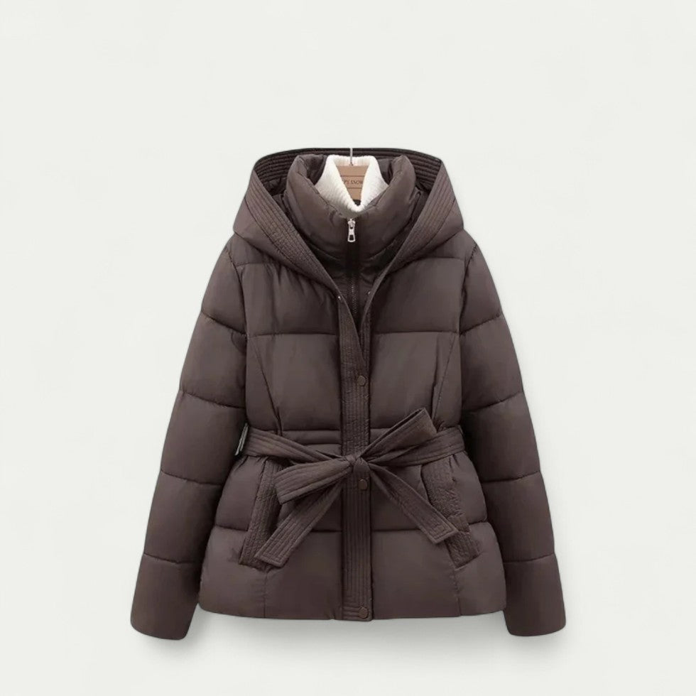 New Winter Jacket Parka Belted Coat