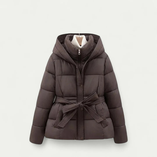 New Winter Jacket Parka Belted Coat