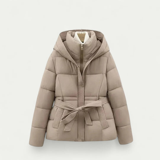 New Winter Jacket Parka Belted Coat