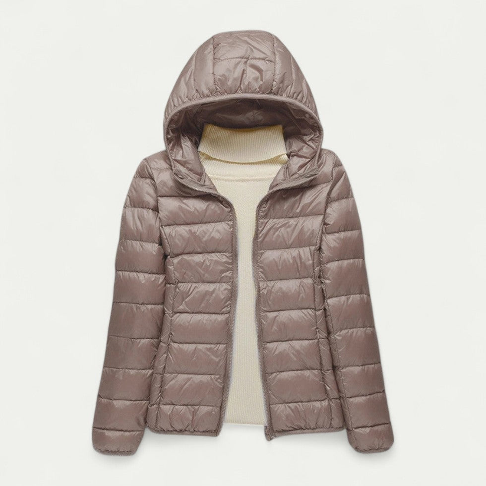 Women’s Lightweight Puffer Jacket with Hood